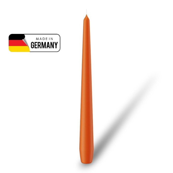 CANDELA CONICA 25X2.5CM ARANCIONE